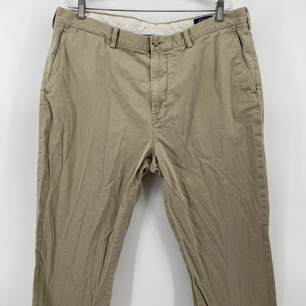 Polo Ralph Lauren Classic‎ Fit Chino Pants Tan Mens 40x31 Cotton Twill